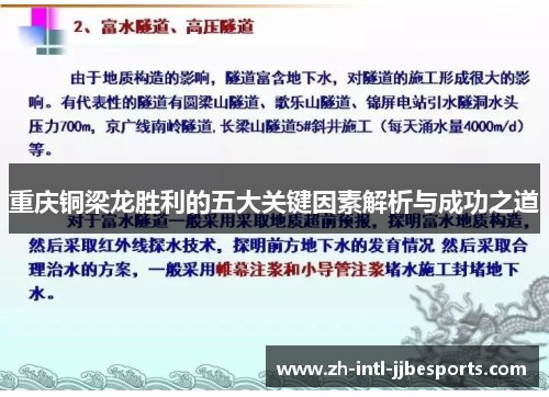 重庆铜梁龙胜利的五大关键因素解析与成功之道